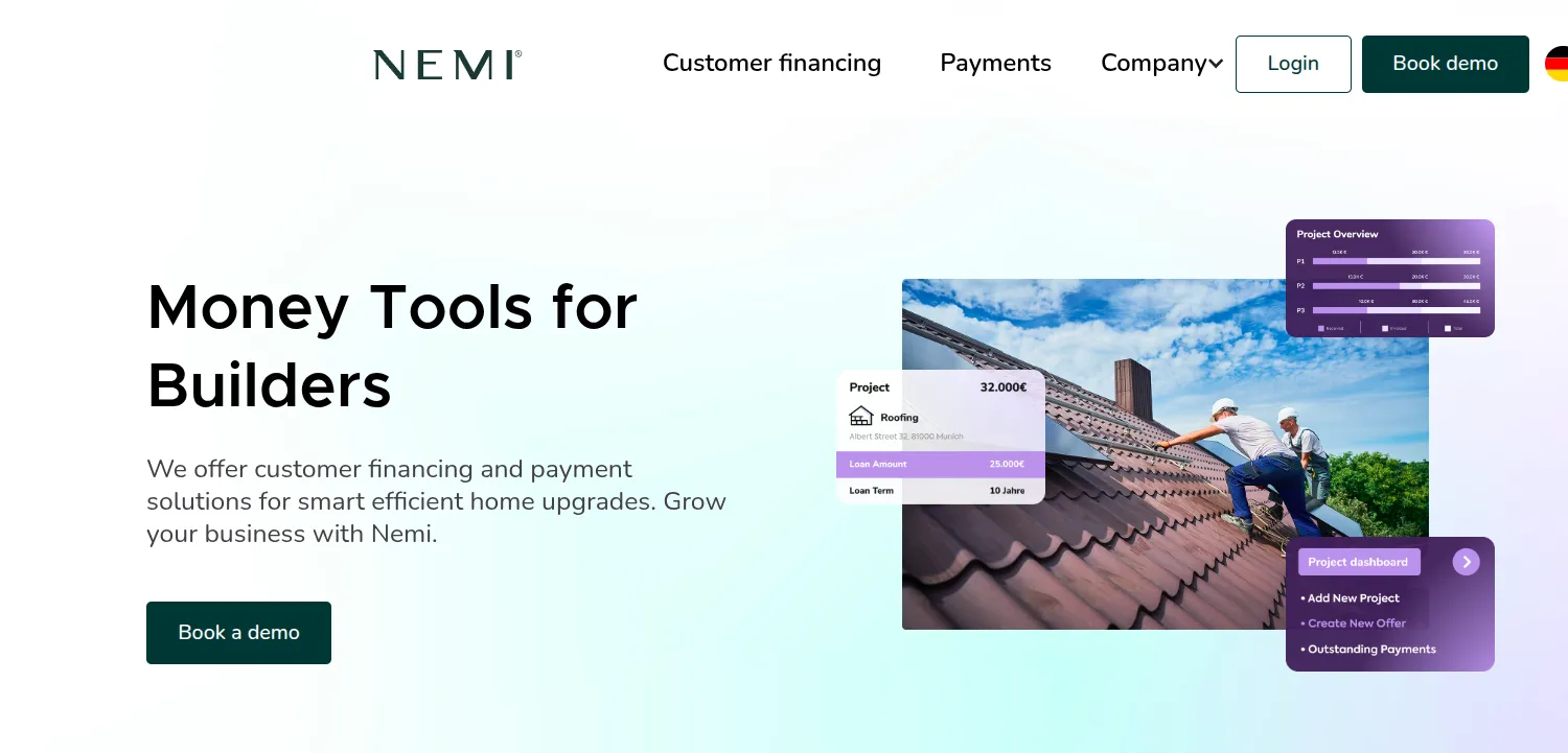 Nemi home page screenshot